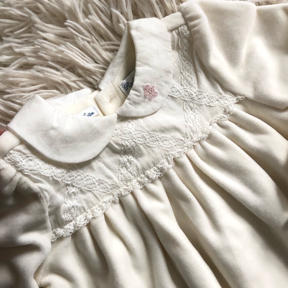 NWT Ralph Lauren Solid Velour Footie Pajamas